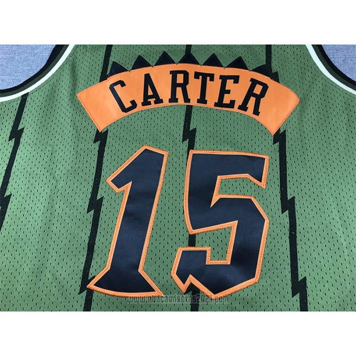 Camiseta Toronto Raptors Vince Carter #15 Mitchell & Ness 1998-99 Verde